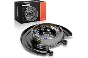 A-Premium Rear Passenger Loaded Parking Brake Backing Plate Assembly Compatible with Ford Models - F-250 Super Duty, F-350 Su