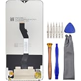 Complete Screen LCD Digitizer Touch Assembly Replacement for Xiaomi Redmi Note 8 Pro M1906G7G M1906G7I with Tool Kit Black 6.53"