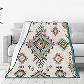 Boho Throw Blanket Soft Flannel Blanket 60"x50" in Bed Blanket Home Decor for Room Sofa Couch All Season
