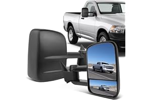 ECCPP Towing Mirrors for 1988-1998 for Chevy for GMC C/K 1500 2500 3500 Power Pair Side Tow Mirrors Left and Right Side Black