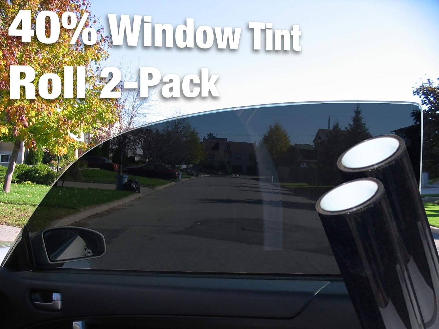 Complete Car Window Wrap 40 Medium Dark Tint Glass Vinyl Film 30 Inch