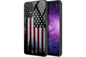 PRILOTTE DANIUBI Compatible with Samsung Galaxy A32 Case,Retro Flag Pattern for Men Boy Girls Soft Silicone & Hard PC Back Protective Against Scratch Phone Case for Galaxy A32 5G, 6.5''