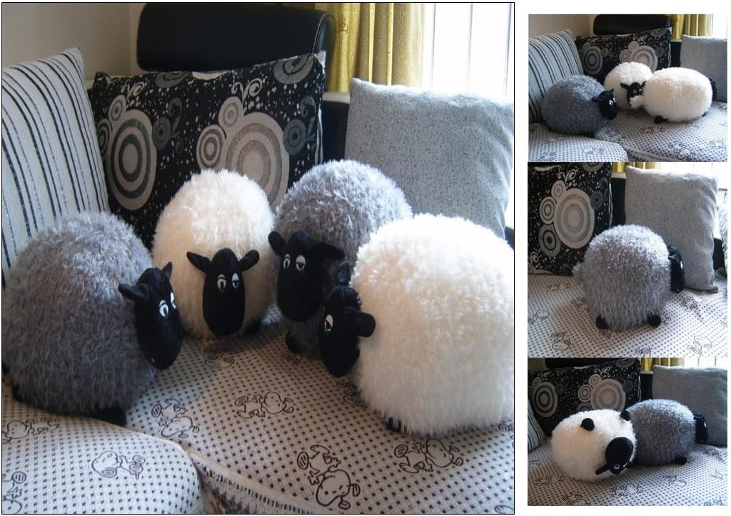 Cuddly Cushion Sheep (Grey) Cuddly Cushion Plush Animal Decorative Cushion Plush Toy