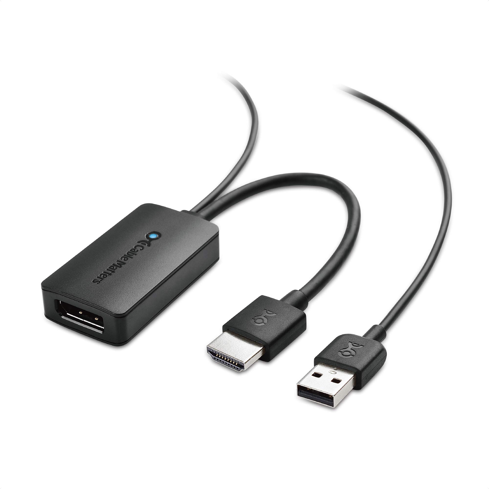 Cable Matters Uni-directional HDMI to DisplayPort Adapter for Desktop and Laptop Computers (HDMI 2.0 to DisplayPort 1.2) with 4K 60Hz Video Resolution - Not Compatible with PS5 or Xbox Series X/S