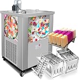 Kolice Commercial 2 Molds Popsicle Machine, Ice Pop Machine, ice Lolly Making Machine, Ice Bar Maker-30 Stick/Mold, 110ML/Stick,10-20 mins per shift 