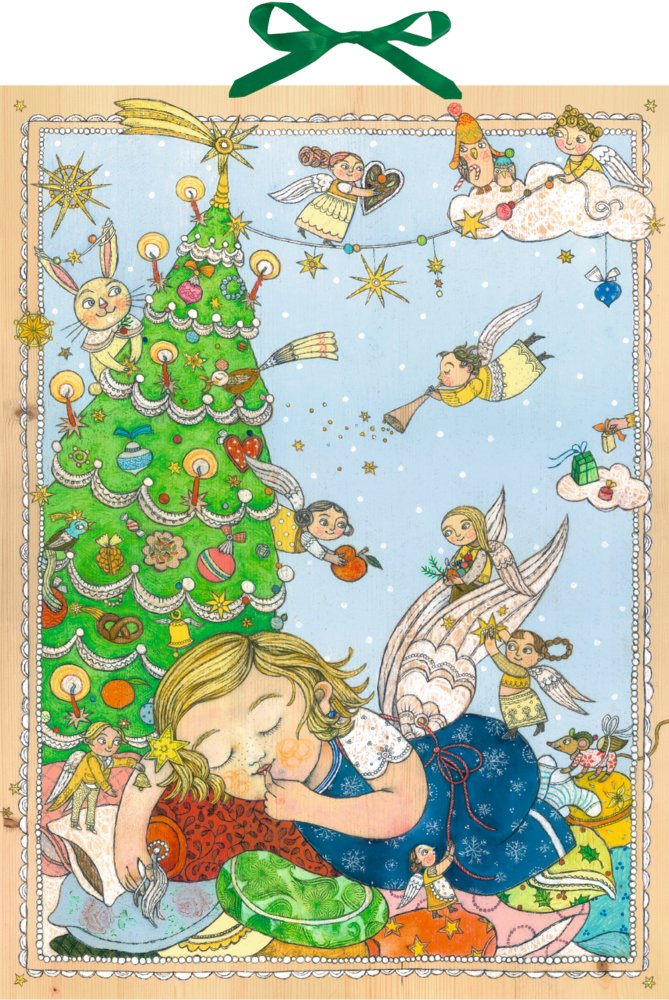 Coppenrath Angels Dreams Huge Traditional German Advent Calendar 38 cm Wide x 52 cm