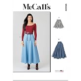 McCall's M8609U5 Easy-to-Make Misses' Flared Skirt Sewing Pattern Packet, Design Code M8609, Sizes 16-18-20-22-24