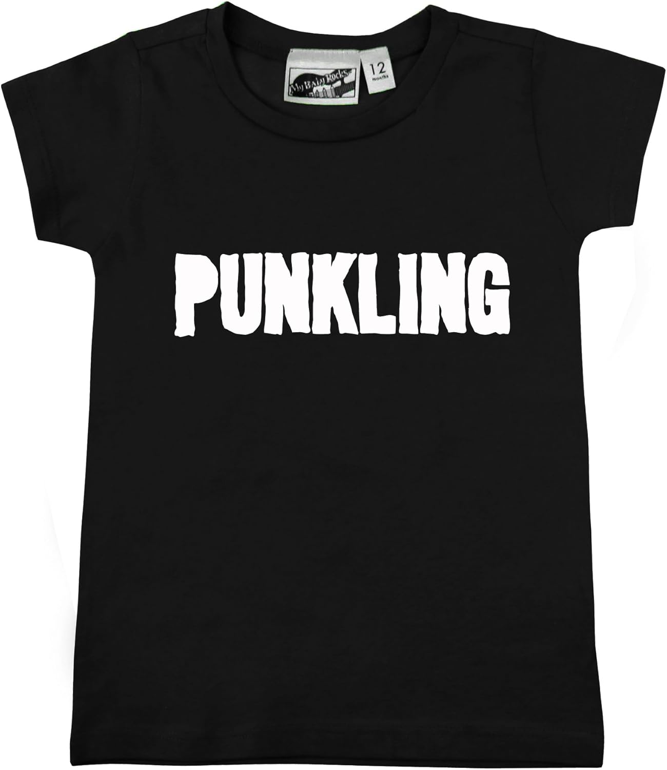 My Baby Rocks Punkling Black & White TShirt Clothing