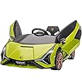 Aosom 12V Ride on Car, Lamborghini SIAN Licensed Battery Powered Electric Car for Kids with Remote Control, Horn, Music, & Headlights, Green