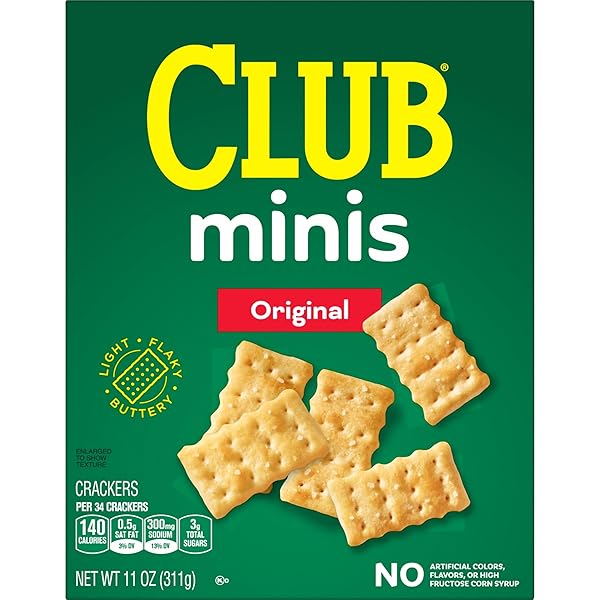 CLUB MINIS CRACKERS, LUNCH SNACK, ORIGINAL, 11OZ BOX