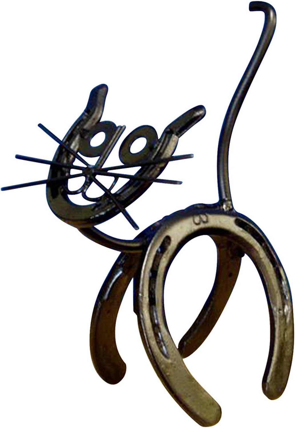 DC Mach Inc. Horseshoe Kitty Genuine Western Decor Sculpture Art