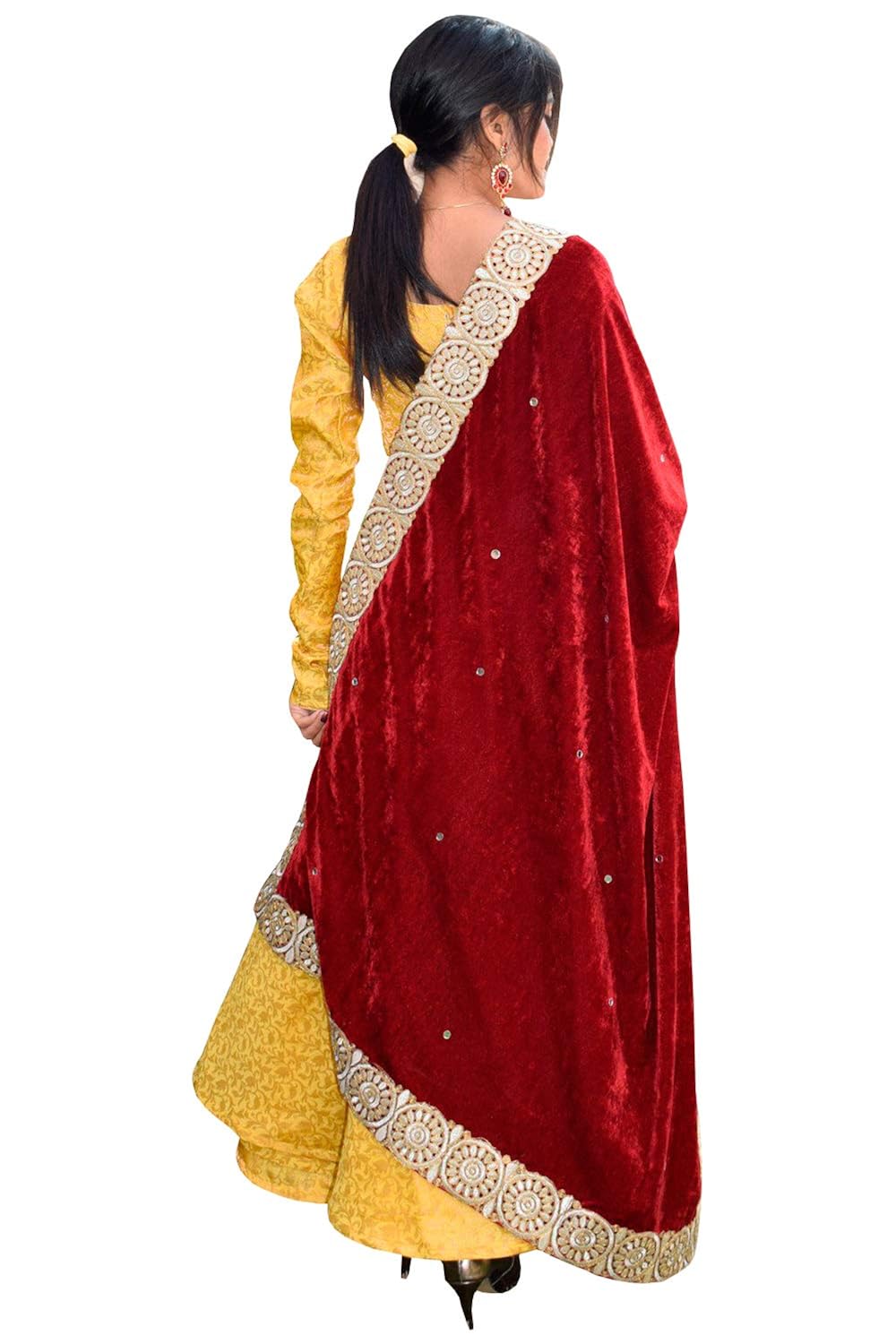 rajkumari designer anarkali suit with velvet dupatta for womens