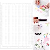 A4 Clear Photopolymer Sticky Mat for Stencil Stamp, Reusable Anti-Slip Grip Mat, Multi-Use Non-Slip Clear Photopolymer Craft Low Tacky Mat for Card Making Hold Your Cardstock in Place When Stamping