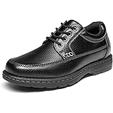 Bruno Marc Men's Square Toe Dress Shoes Oxfords | Removable Arch Booster Cushioned Insole,Scratch-Resistant GRS Certified Upper for Smart Casual Daily Wear