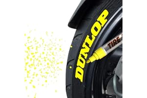 MC MOTOPARTS Permanent Color Tire Pen Marker Lettering Paint Drawing Tool Automotive Motorcycle Care 1 piece (Yellow)