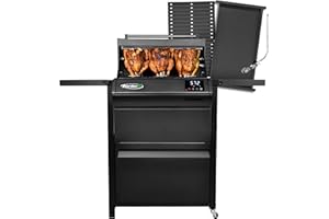 PlugNGrill Turbo E XL Electric Grill, 1700W Infrared, Warming Rack and Probe, Apartment Friendly