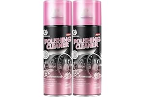 DONKEYPRO Polishing Cleaner, Car Interior Cleaner - Repels Dust & Staining, Restores & Protects Plastic, Vinyl, Leather Seats - UV Guard, Anti-Aging, Interior Detailer Spray with Iron Can(2 x 15oz)