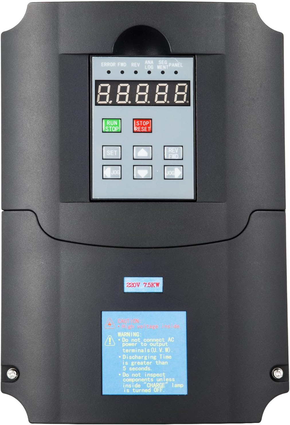 LOVSHARE 220V 7.5KW VFD 3HP 50A Variable Frequency Driver VFD Inverter for Spindle Motor Speed Control (220V 7.5KW VFD)