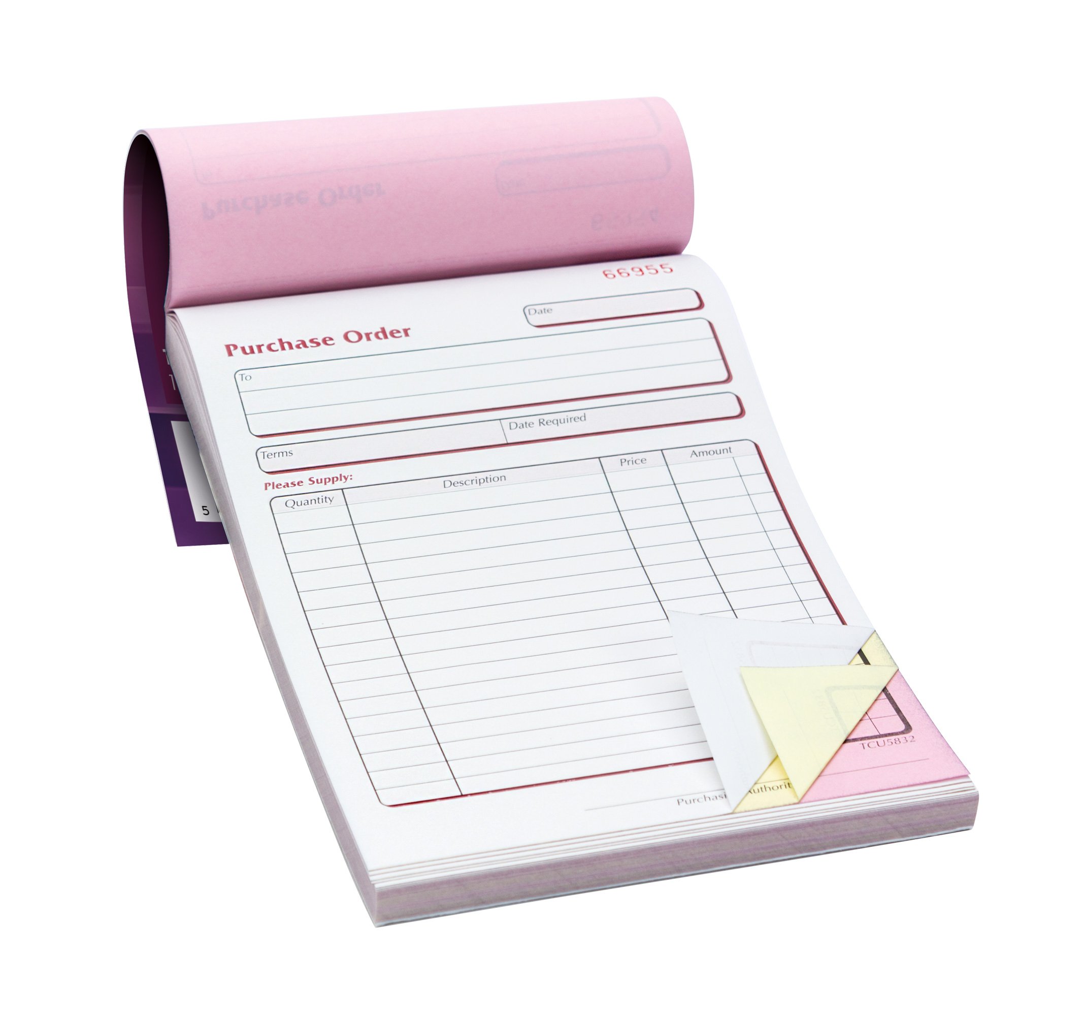 Pukka Pad, NCR Triplicate Purchase Order Book 137x203mm Pack of 5