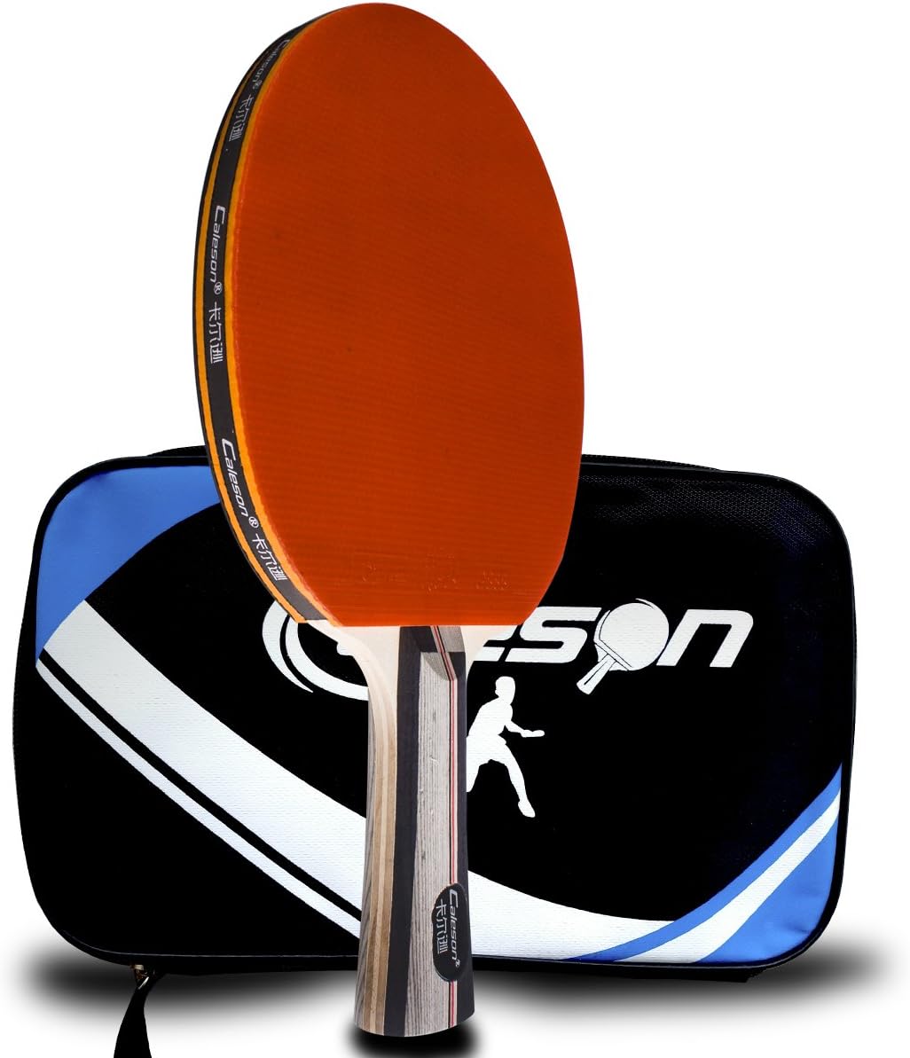 Senston Approved Table Tennis Bat, Professional Pingpong Racket Paddle with Case