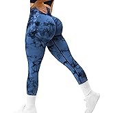 MOHUACHI Women Scrunch Butt Lifting Leggings for Women Seamless High Waisted Workout Yoga Pants Gym Booty Tights