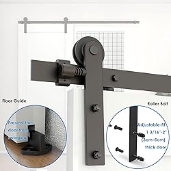 CCJH 6FT Heavy Duty Sturdy Sliding Barn Door