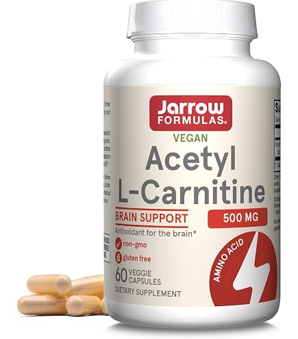 acetyl l carnitine 100mg Nature's Lab Gold CoQ10, Alpha Lipoic Acid, Acetyl L-Carnitine HCl -  Supports Heart & Cognitive Health, 60 Capsules