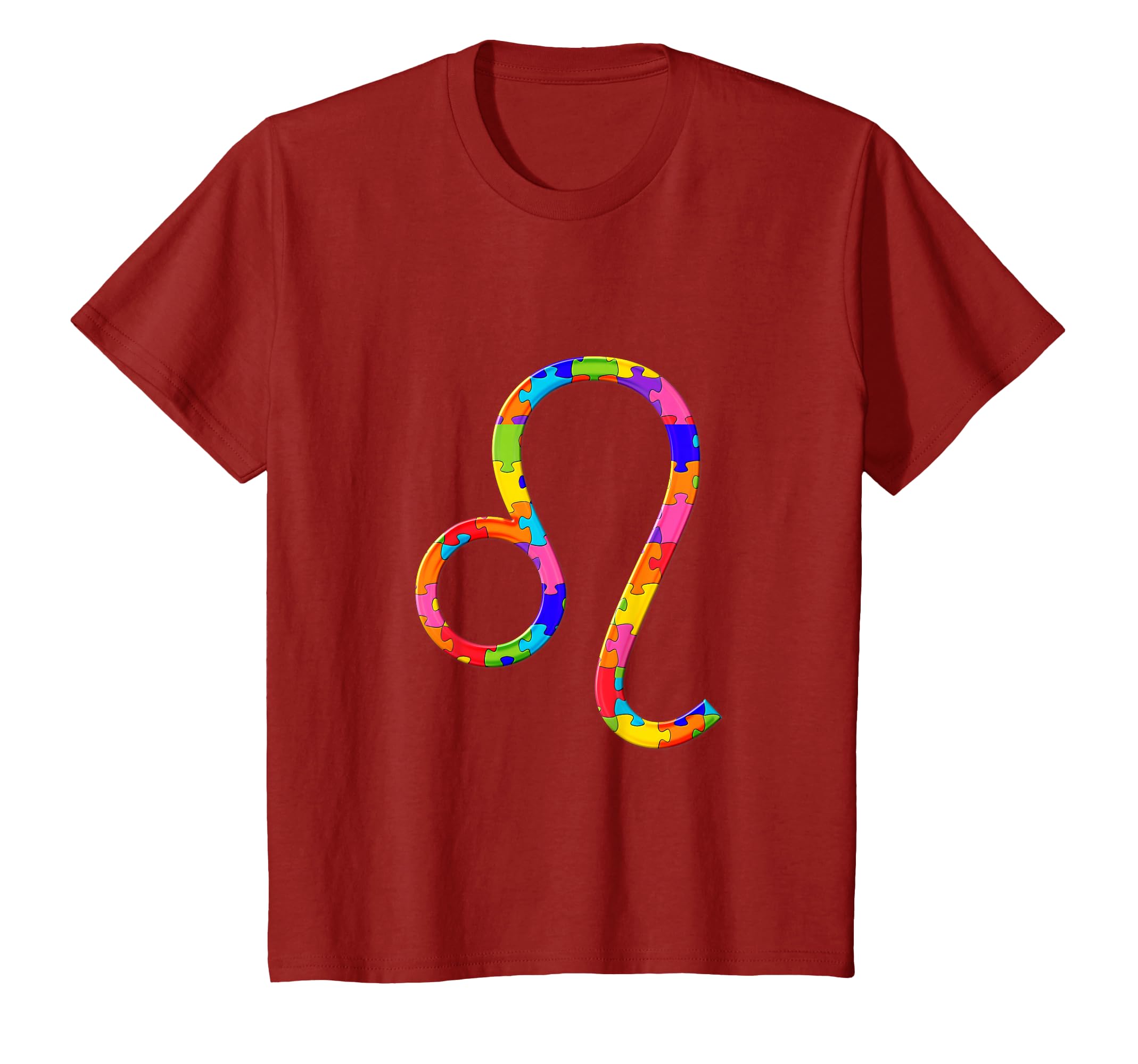 Leo Zodiac Astrology Jigsaw Puzzle Autism T-Shirt