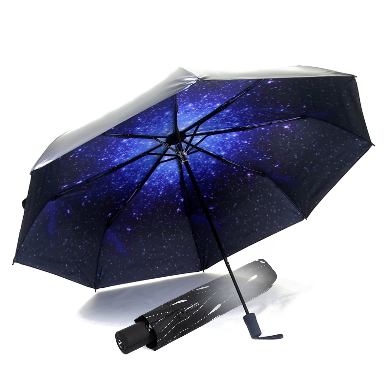 Buy Jenabee Blooming Flower Black Vinyl UV Protective Canopy Parasol