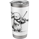 Bunny Playing Violin – Cute Musical Animal Art Stainless Steel Insulated Tumbler