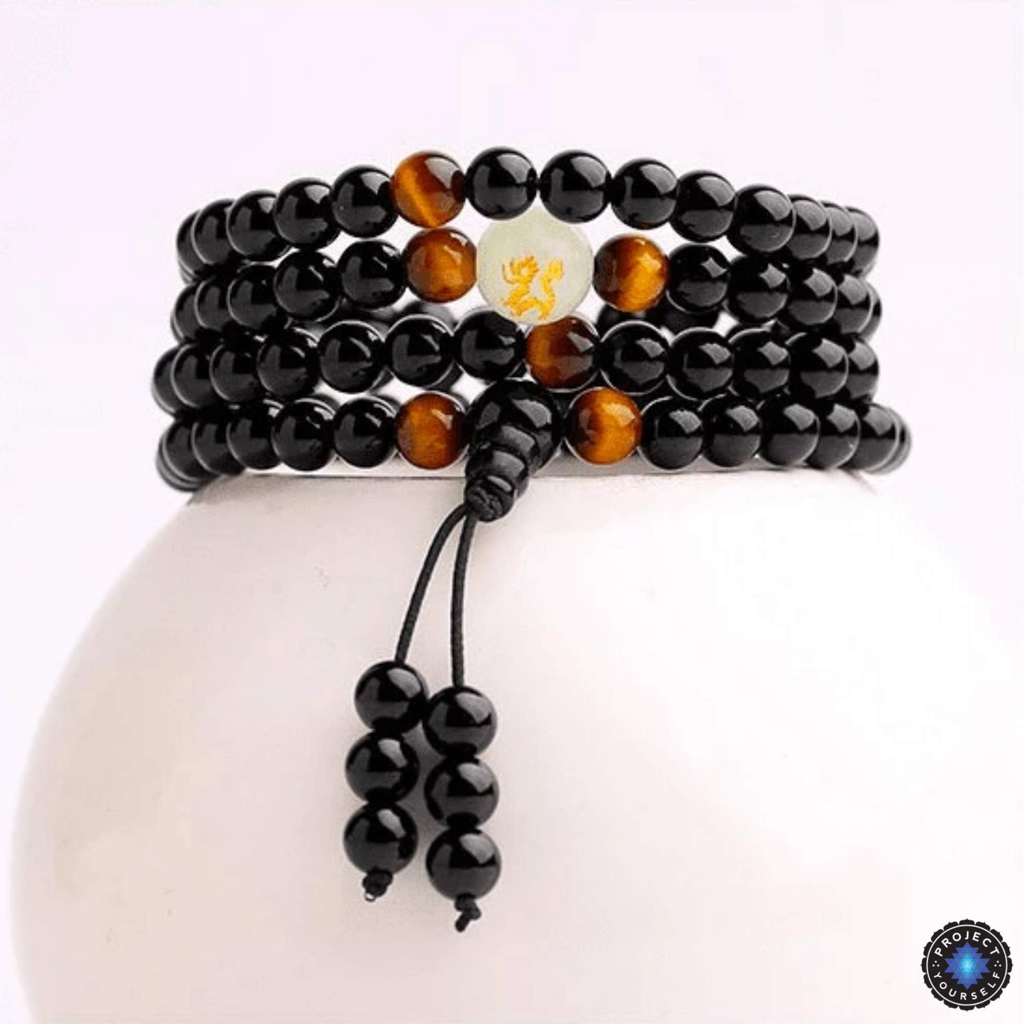 Project:Yourself Luminous Dragon 108 Mala Bracelet