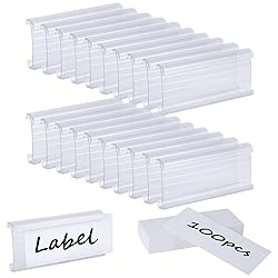 100Pcs Wire Shelf Label Holder,Compatible with