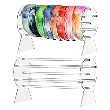 Amazon Com 2 Packs Clear Headband Holder Organizer Acrylic Headband And Hair Accessory Jewelry Organizer For Chains Bracelets Necklaces Storage Headband Display Organizer For Women And Girl A Lot Of Headband Beauty