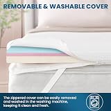 FRIDEKO Memory Foam Mattress Topper Small Double 120x190cm Dual Layer 11cm view 8