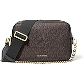 Michael Kors Womens Bryant Medium Double Zip Chain Camera Crossbody Bag