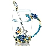 WOBOX 330ML Enamel Tea Cup Glass Coffee Mug
