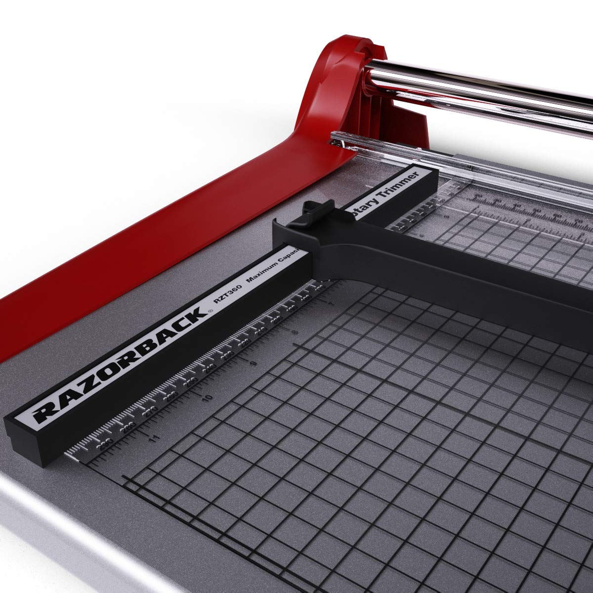 Razorback A3 Guillotine, Heavy Duty Paper Cutter With Shelf-Sharpening Blade, Ideal Paper Trimmer For School & Office - Image 4