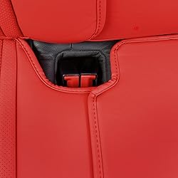 CAR PASS Nappa Red Leather Bling Diamond Seat