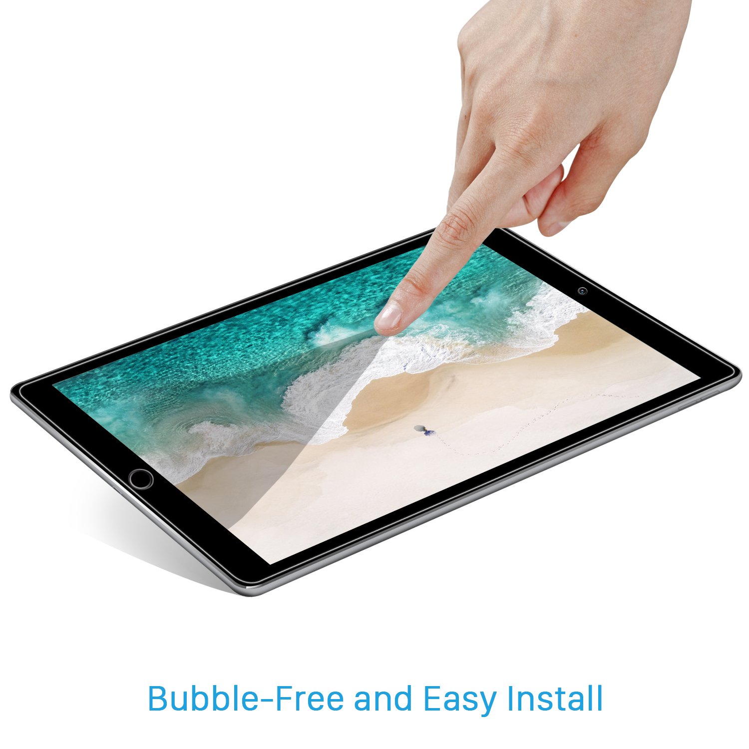 E-PRANCE Screen Protector for Apple iPad Pro 10.5 inch (2017), Tempered Glass Film … (iPad Pro 10.5 inch Screen Protector) - Lifetime Replacement Warranty