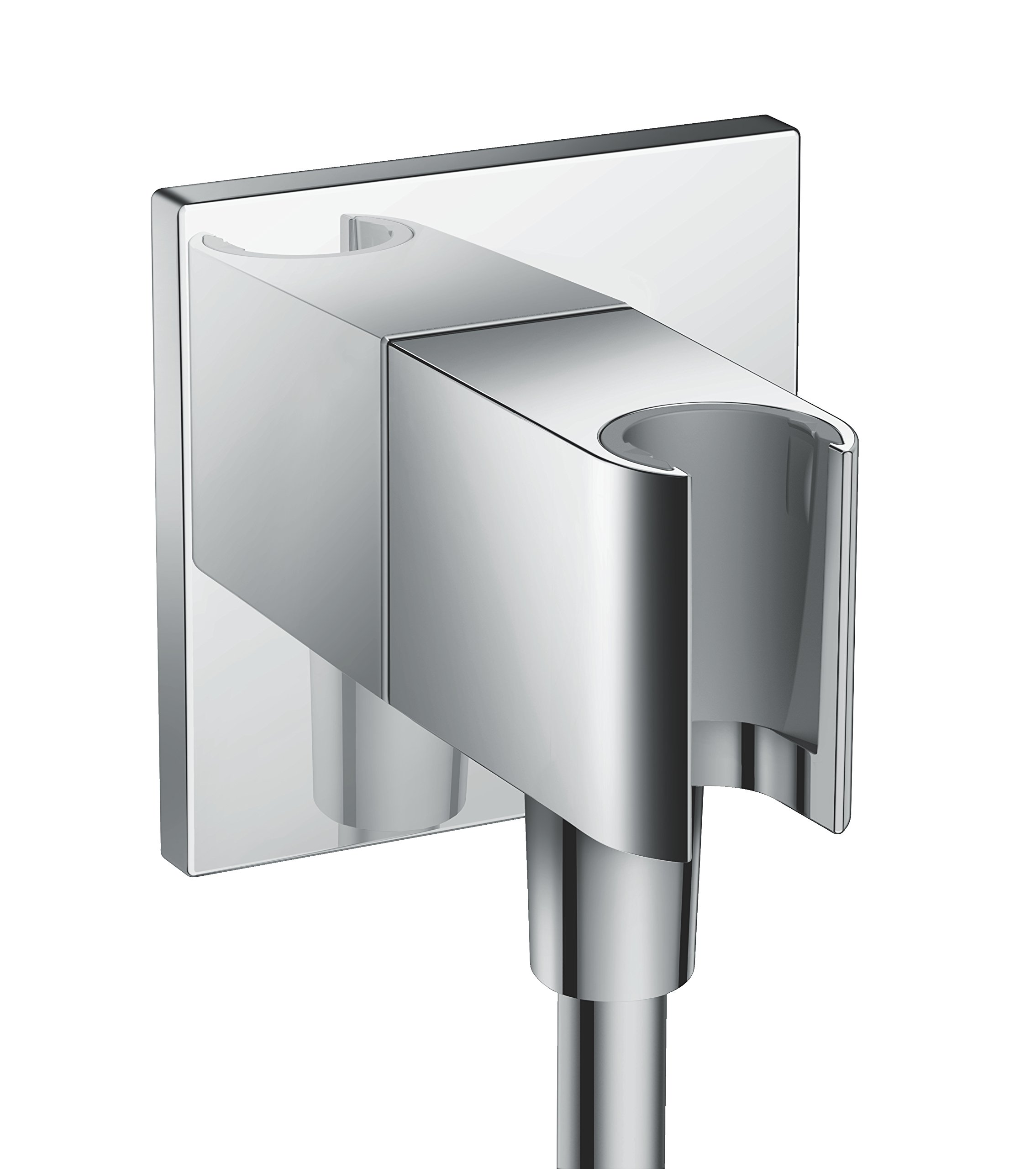 hansgrohe FixFit E - shower outlet elbow with shower head holder, with non-return valve, chrome, 26889000