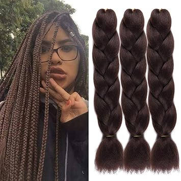 Buy Aigemei 3pack 4 Synthetic Braiding Hair Extensions Kanekalon