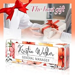 Custom Office Name Plate for Desk - Desk Name Plate