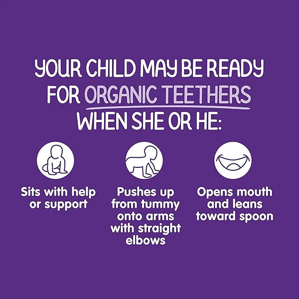 HAPPY BABY ORGANICS BABY SNACKS, GENTLE TEETHING WAFERS, GLUTEN FREE & VEGAN, BLUEBERRY & PURPLE CARROT, 12 COUNT (PACK OF 6)