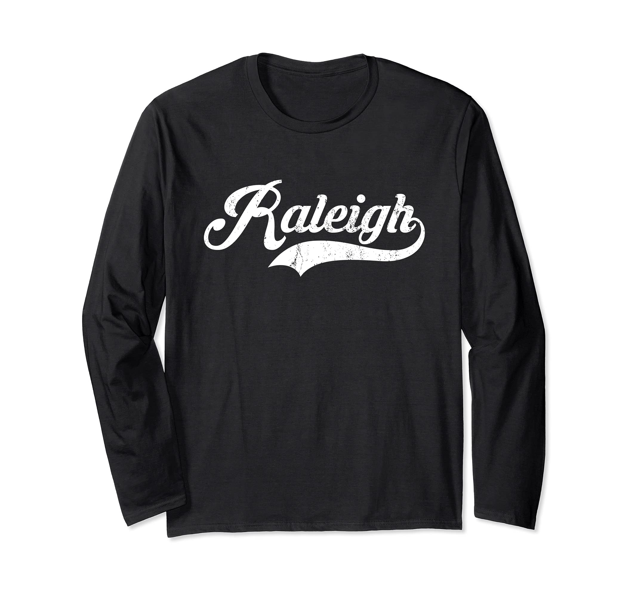 Raleigh city North Carolina State Vintage Retro design Long Sleeve T-Shirt