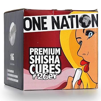 ONE NATION | 4 KG | Shisha Kohle Naturkohle aus 100% Kokosnuss - bis zu 120 Minuten Brenndauer | starke Hitze | kein Eigenges