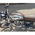 Sahara Seats Royal Enfield Interceptor 650/Continental GT 650 Tank Strap Leather Finish (Double Tone Brown)