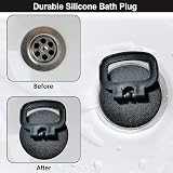 (2 Pack) Tomario Silicone Sink Bath Plug with Handle 44mm Drain Plug 1 3/4" view 6