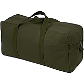 Rothco Canvas Tanker Style Tool Bag - Heavy-Duty Multipurpose Gear Carrier for Mechanics, Plumbers, Electricians, Athletes, Olive Drab