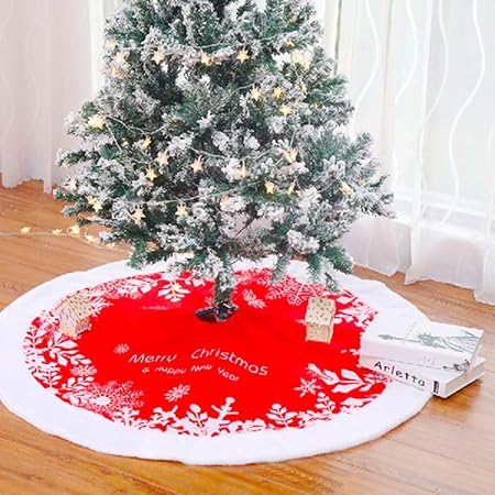 Base Albero Natale.Gudotra 122cm Gonne Per Base Albero Natale Rossi Babbo Natale Tappetino Copertura Copri Di Base Per Decorazioni Natale Amazon It Casa E Cucina