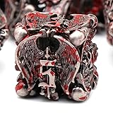 DND Dice,Metal Dice Set with Box HNCCESG,Hollow